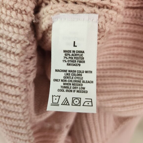 Aeropostale Pink Sweater Women's‎ Size Large - Picture 4 of 5